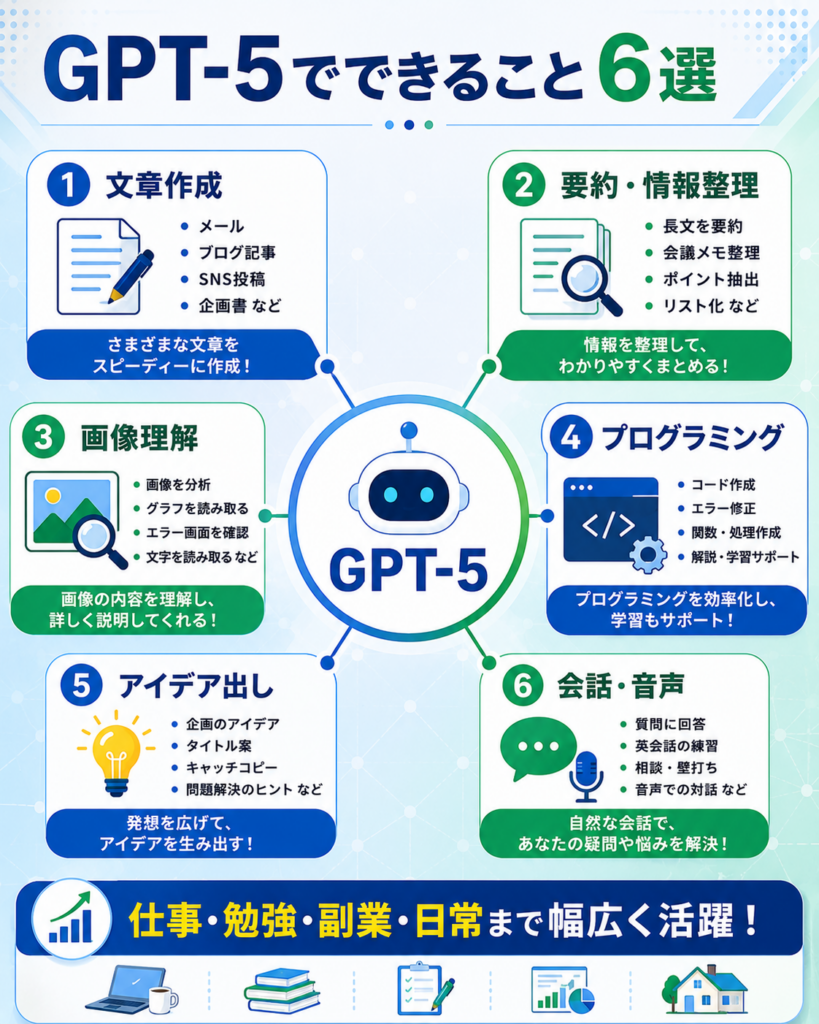 GPT-5でできること