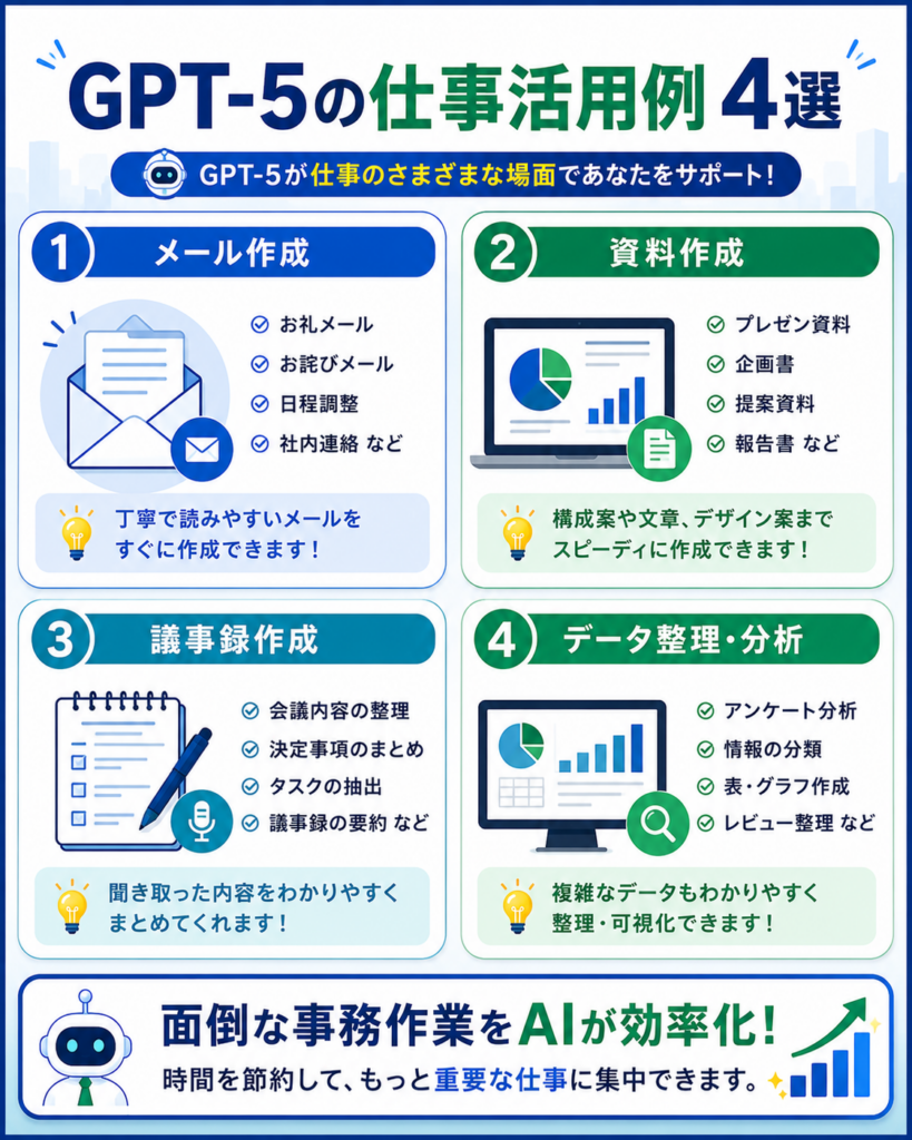 GPT-5の仕事での活用例