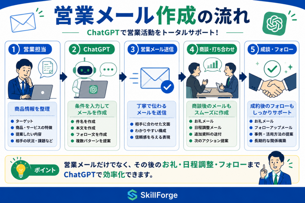営業職でのChatGPTメール活用例