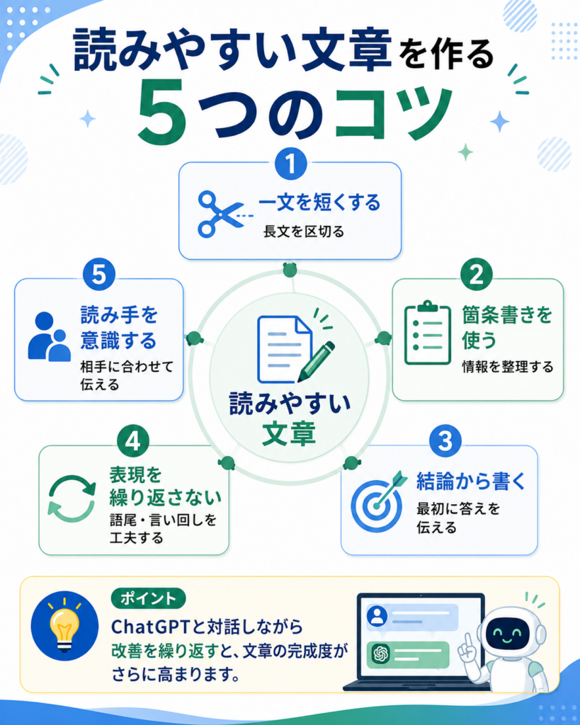 読みやすい文章を作るためのポイント