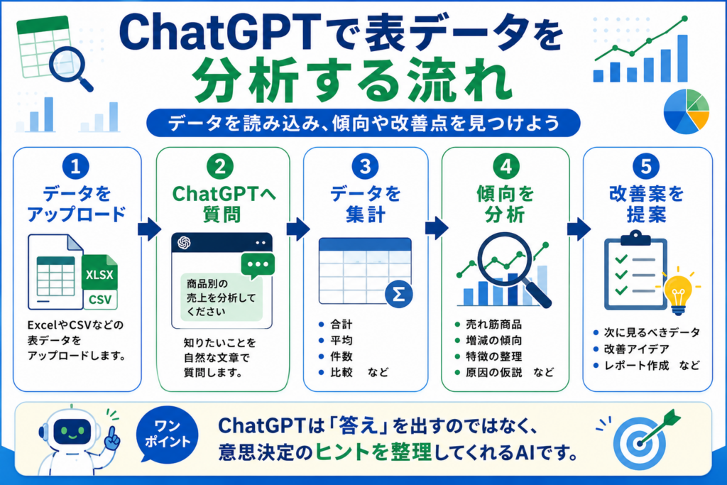 ChatGPTで表データを分析する方法