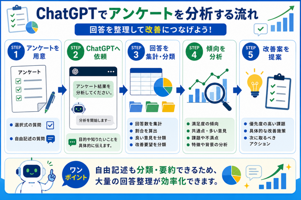 ChatGPTでアンケートを集計・分析する方法