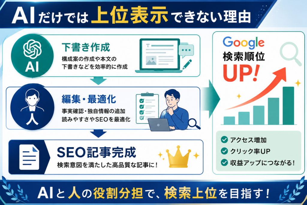 ChatGPTだけで検索上位を狙うのが難しい理由