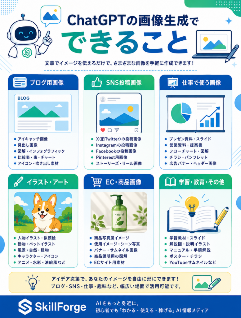 ChatGPTで画像生成ができること