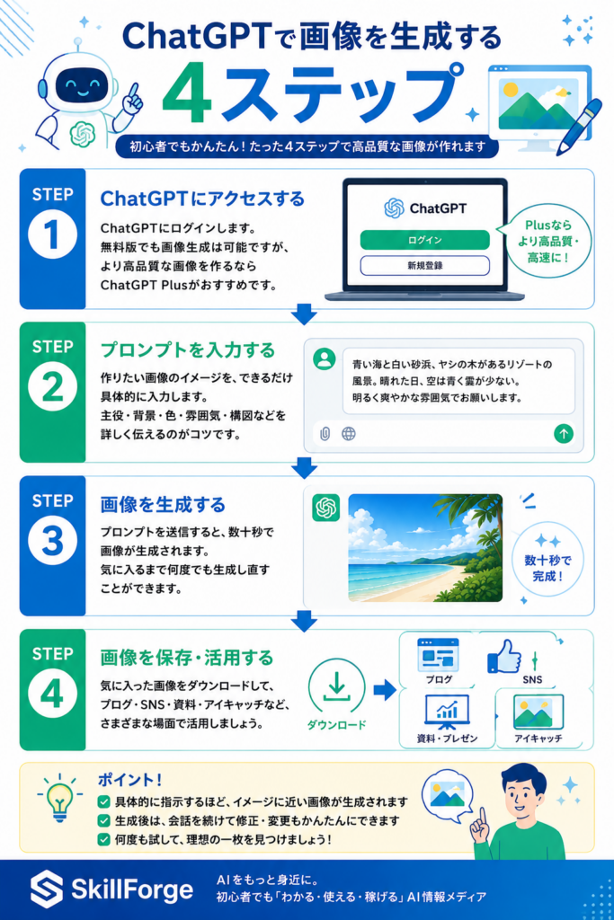 ChatGPTで画像を生成する基本手順