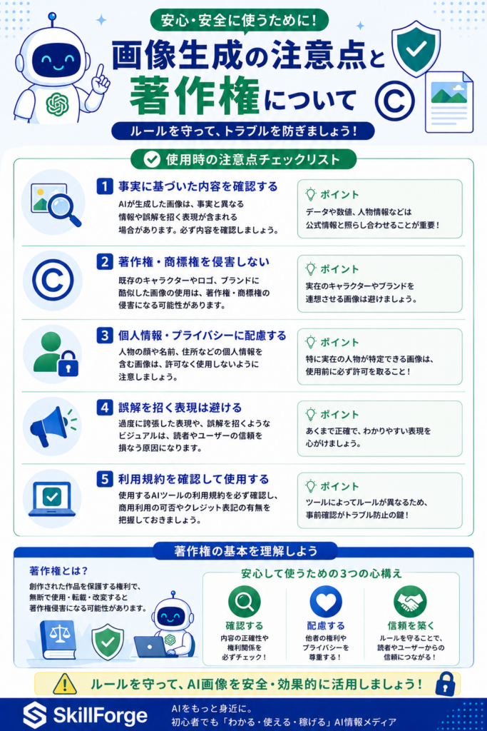 AI生成画像の商用利用と著作権の注意点