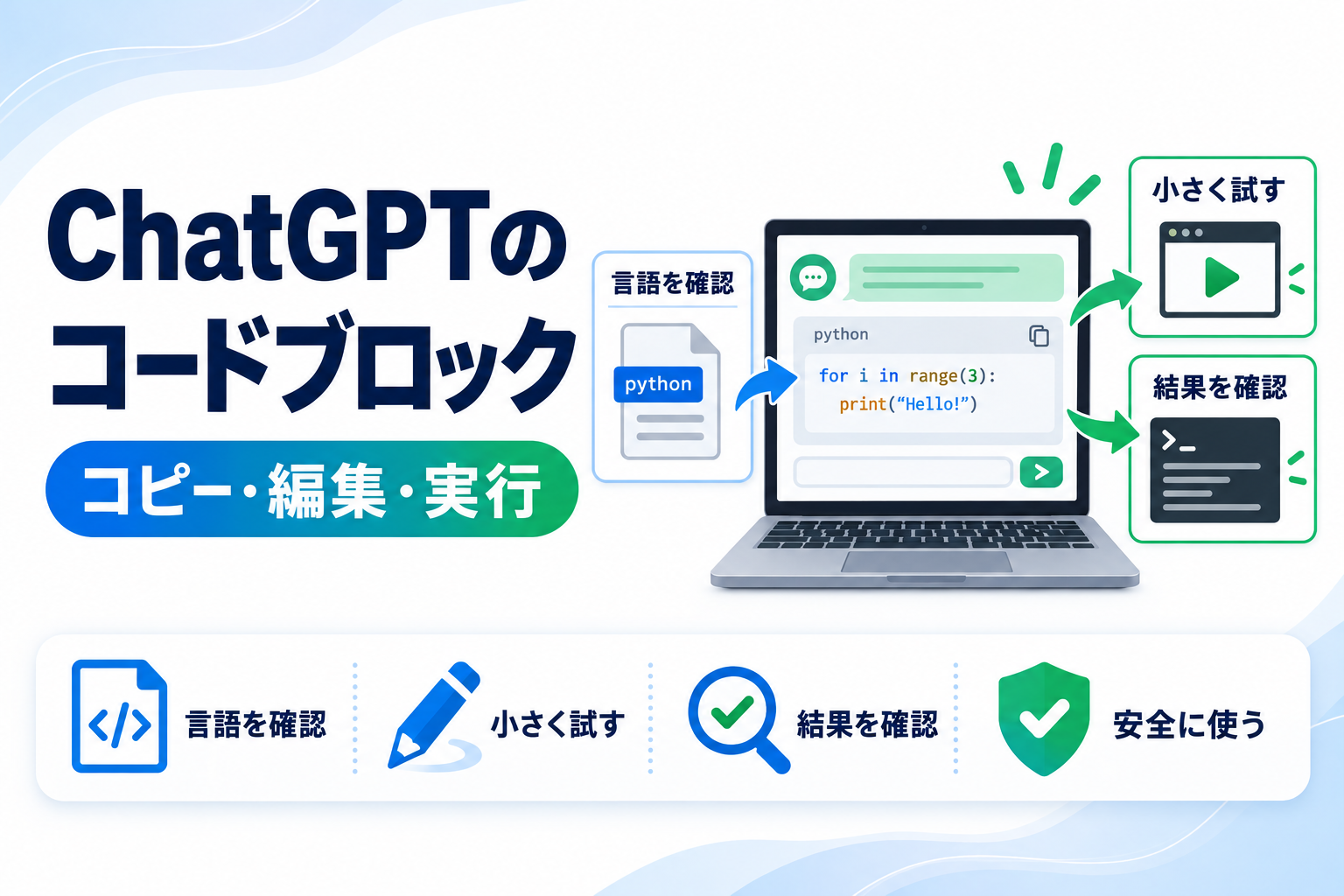 ChatGPTのコードブロックの使い方｜コピー・実行の違い | SkillForge